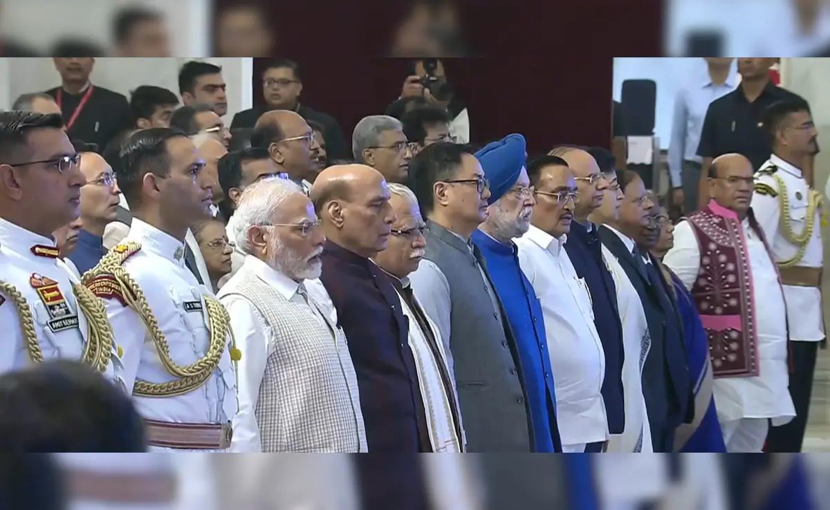 Vice-President Jagdeep Dhankhar, Prime Minister Narendra Modi, Defence Minister Rajnath Singh and other ministers attended the ceremony.